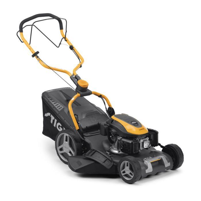 STIGA COMBI 753 S - CORTADORA DE CÉSPED AUTOPROPULSADA - MOTOR DE 166 CC, SISTEMA DE CORTE 4 EN 1 DE 51 CM, RECOGEDOR DE CÉSPED DE 60 L