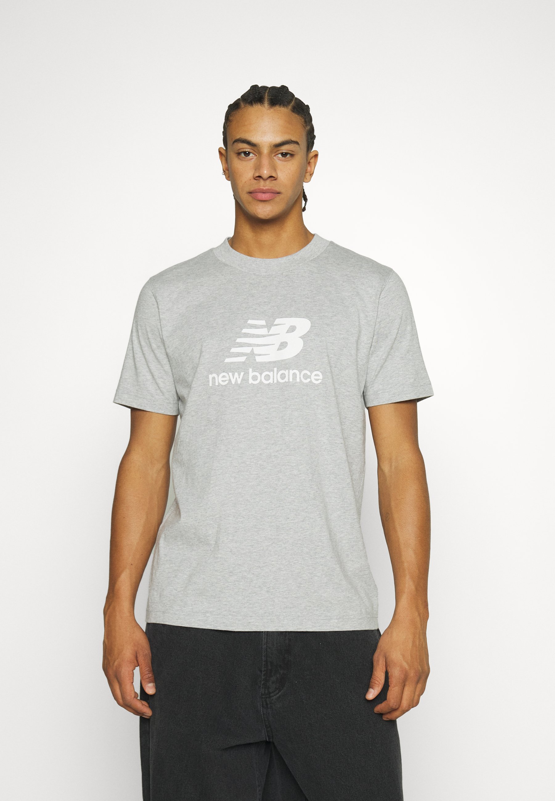 New Balance ESSENTIALS LOGO UNISEX - Nyomtatott póló - sportszürke