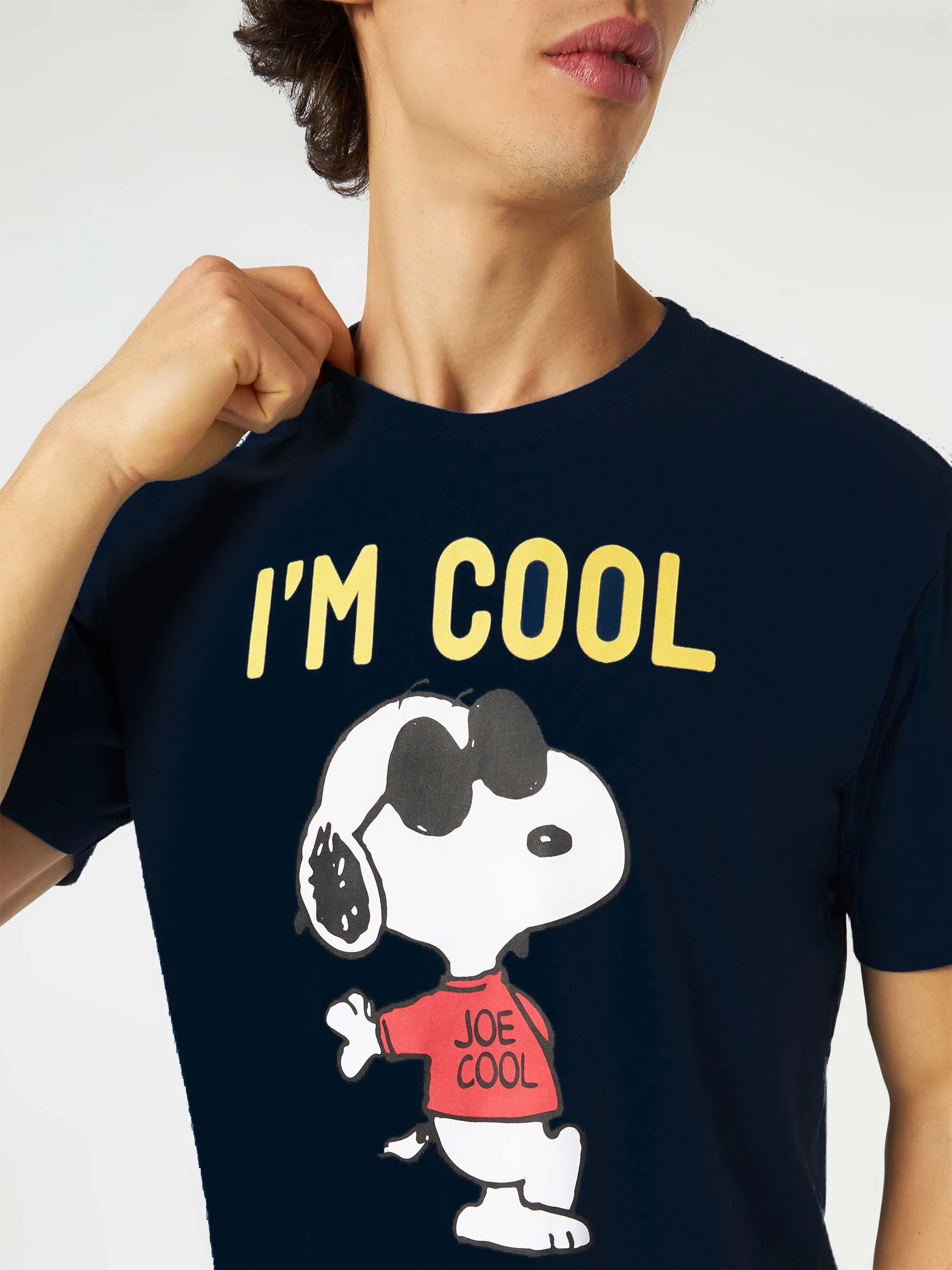 Snoopy T-shirt voor heren met de tekst 