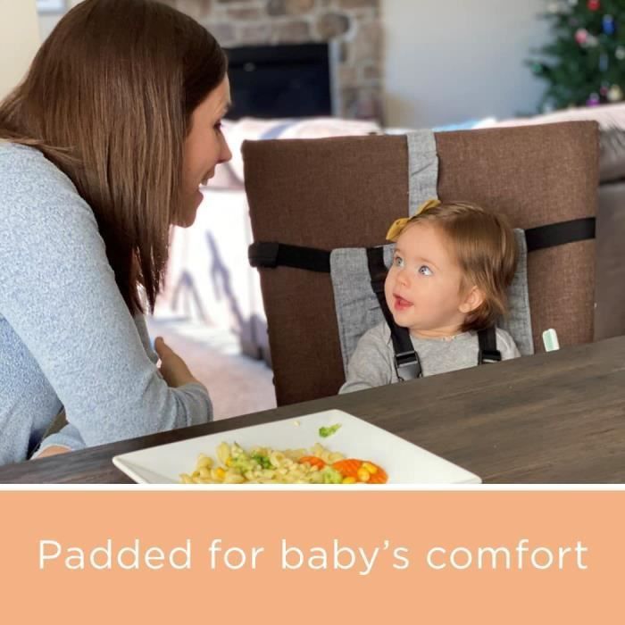 Child and Baby Booster Seat - Baby Table Seat - Grey - Unisex - Booster Seat - Up to 15 kg