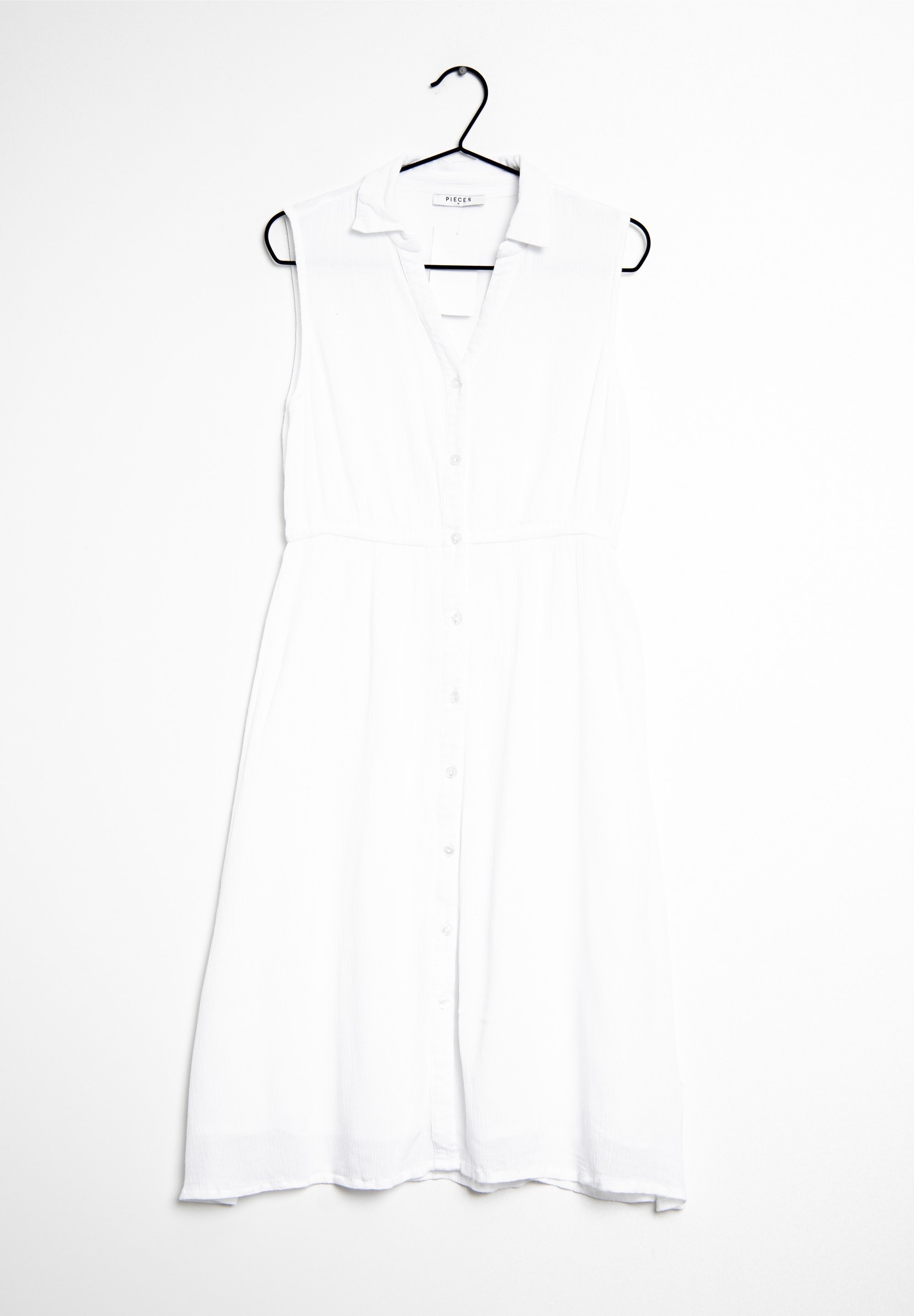 Hemdkleid von Pieces - weiß