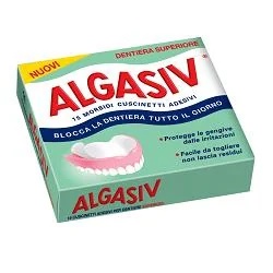 ALGASIV Almofadas adesivas Algasiv para próteses superiores 15 peças