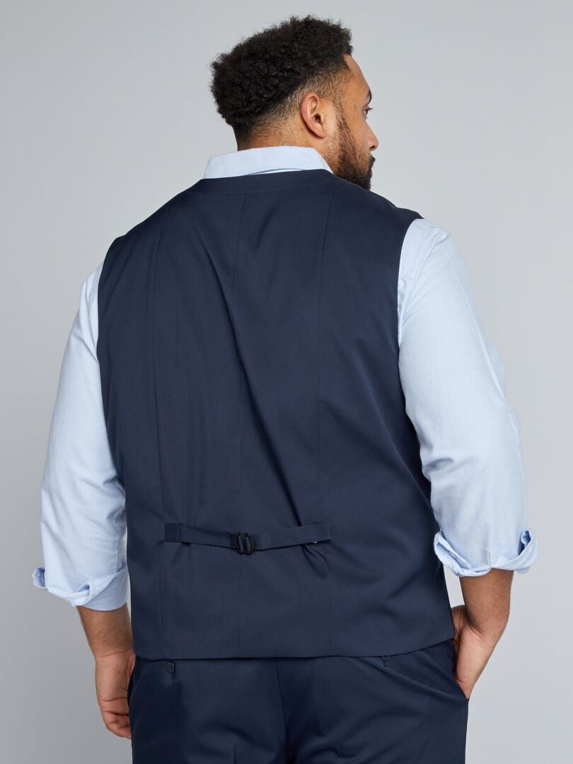 Chaleco de traje ajustado - Azul