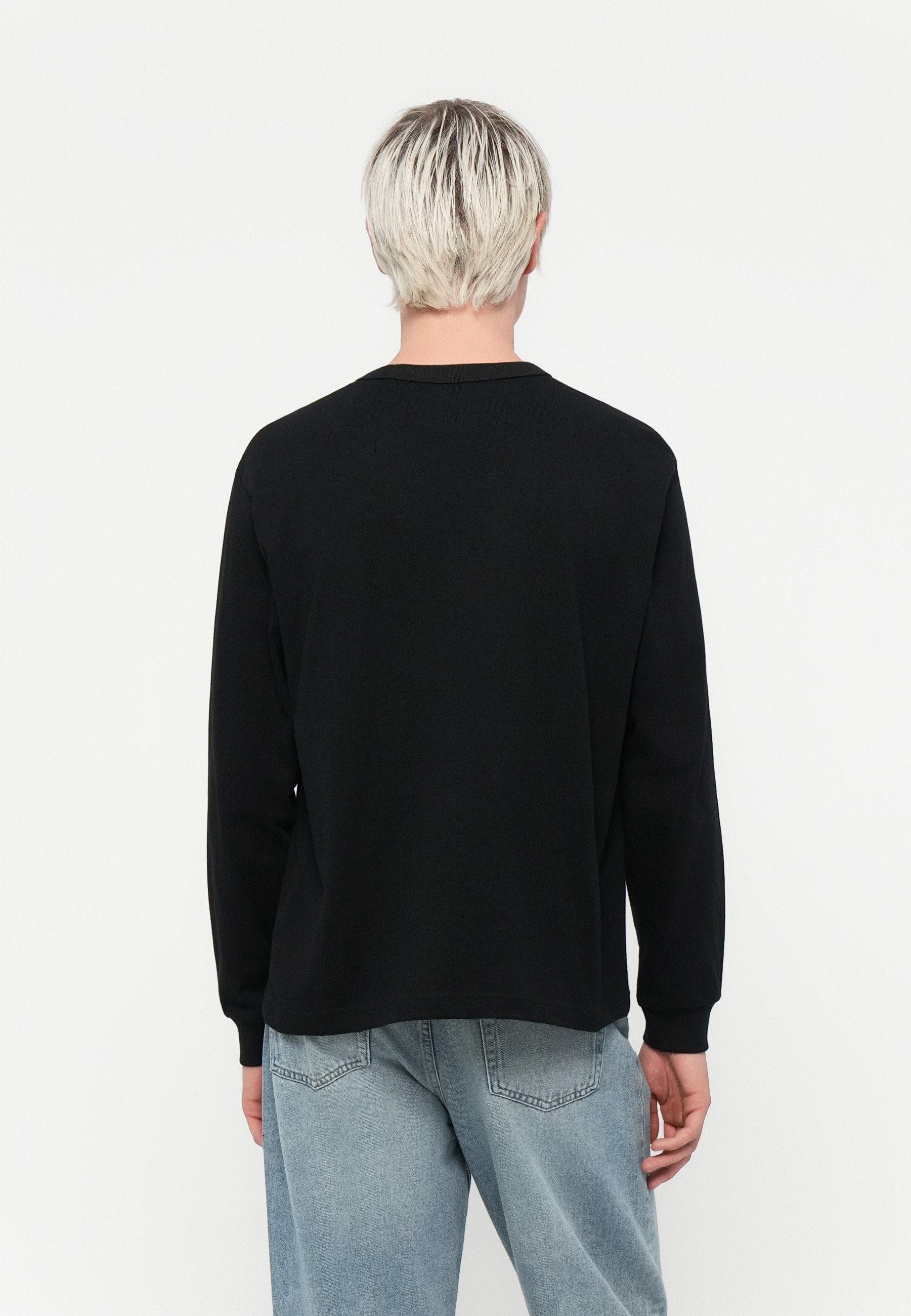 GAP marškinėliai ilgomis rankovėmis - juoda