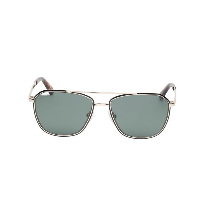 Lunettes de soleil rondes en métal - GUESS - GU00147 - Doré/Vert - 56/16/145 - Polarisé - Protection UV - Pour homme