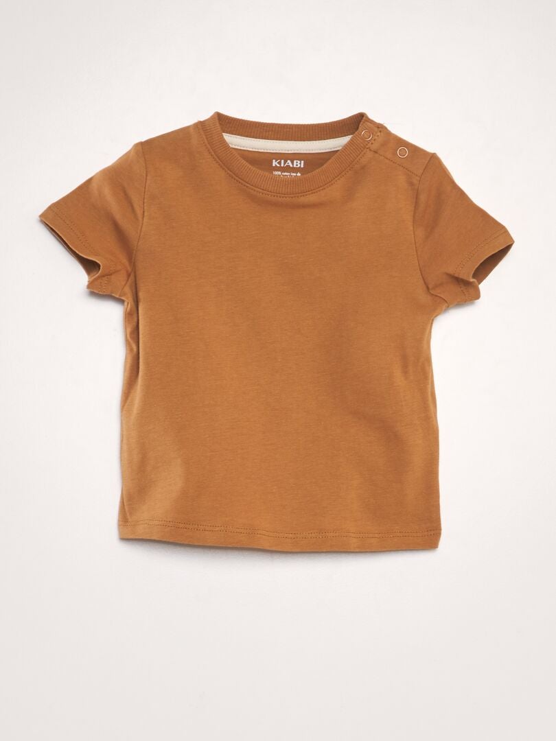 2-delige set bestaande uit overall en short - BEIGE