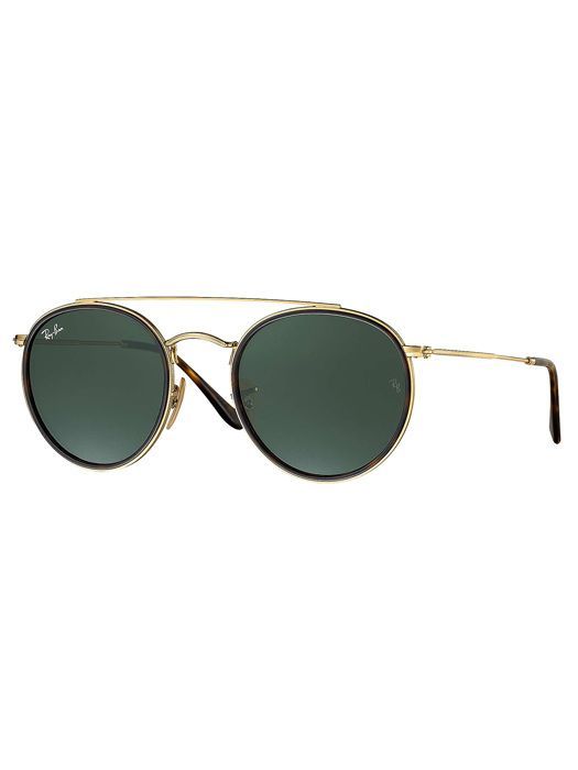 Lunettes de soleil - Ray-Ban - RB3647N-001 - Monture dorée - Verres verts - Style chic