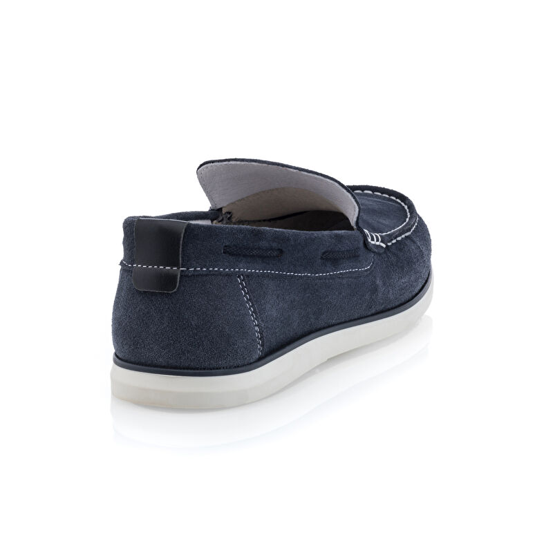 Mocasines/zapatos náuticos azules para hombre