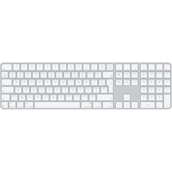 Magic Keyboard Touch ID numeric keypad with Apple silicone - FR - White Keys