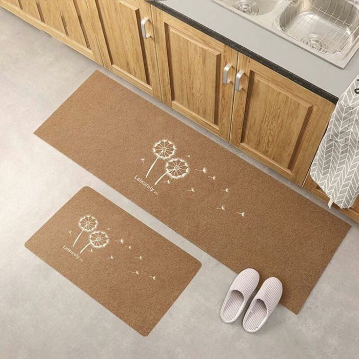 Tapis de cuisine antidérapant - MICH - 2 pièces - Absorbant - Polyester + TPR - 40x60 cm - 40x120 cm