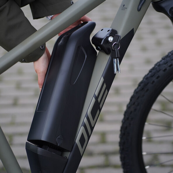 DownTube replacement battery for trekking e-bike, 12.8 Ah