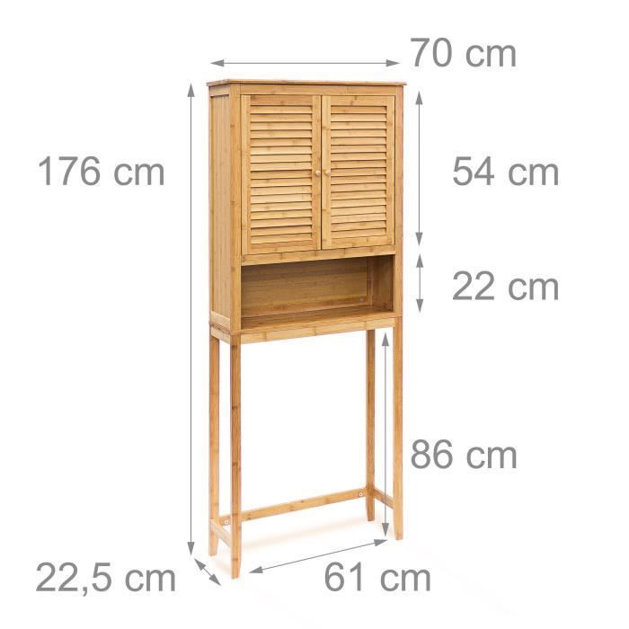 Juego de accesorios de baño Relaxdays LAMELL 10020299_0
