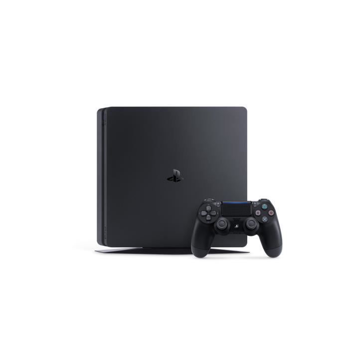 Console de salon - SONY - Playstation 4 Slim - 500GB - Noir - 2 manettes max