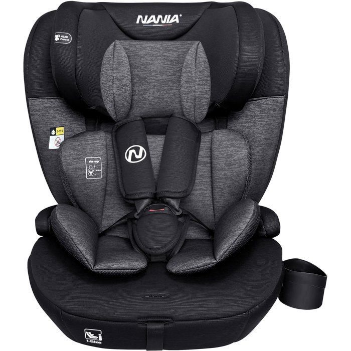 Cadeira auto Isofix - NANIA - MILANO - Grupo 1/2/3 - i-Size - Com redutor - Preta