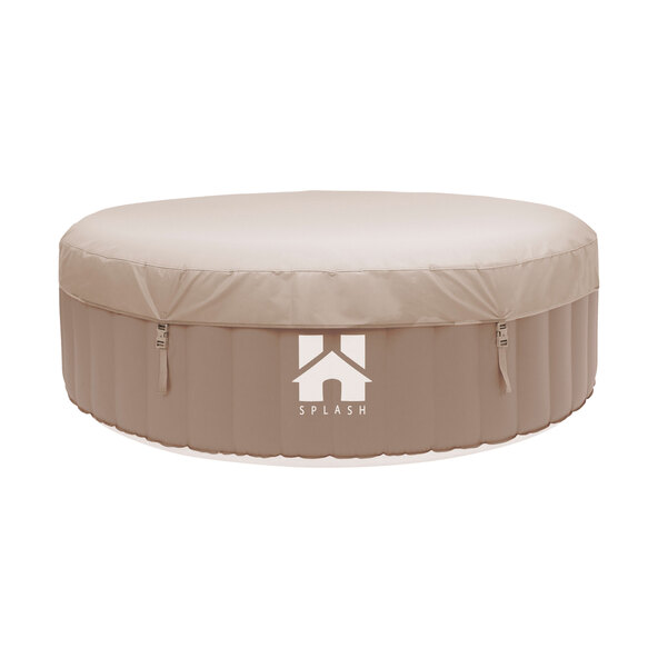 Oppblåsbar boblebad, beige