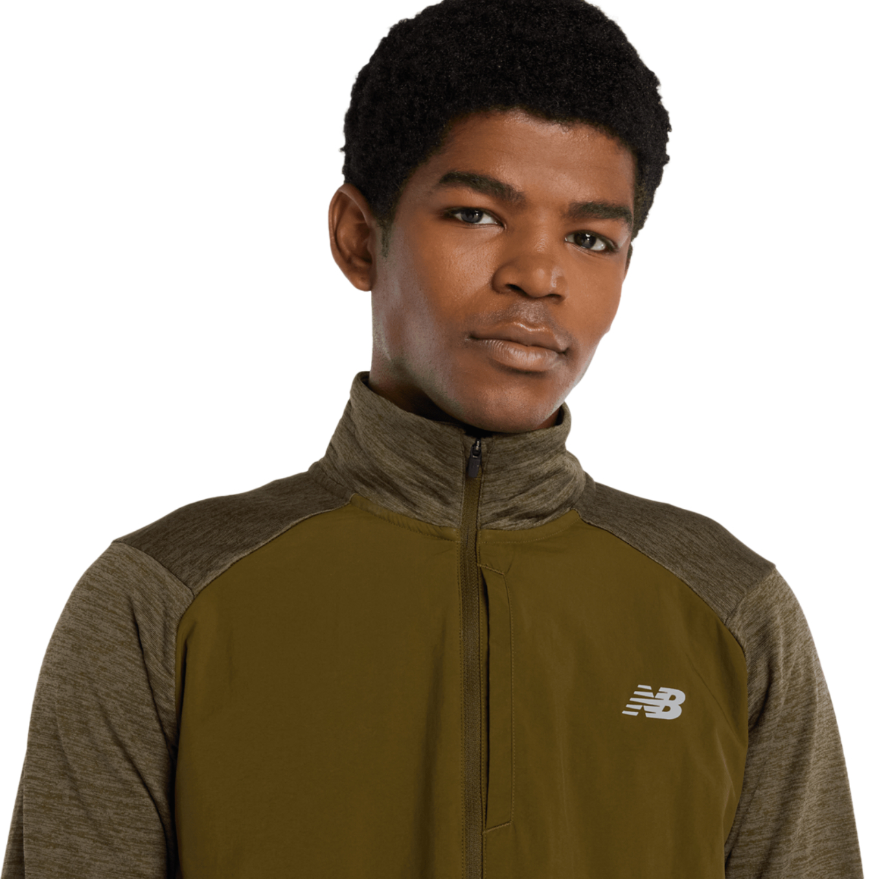 Sudadera New Balance Athletics Heat Grid con media cremallera