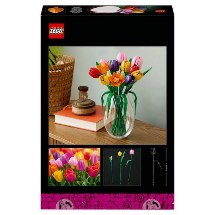 LEGO Botanicals 11501 Le Bouquet de Tulipes - Set de Construction pour Adulte - Cadeau