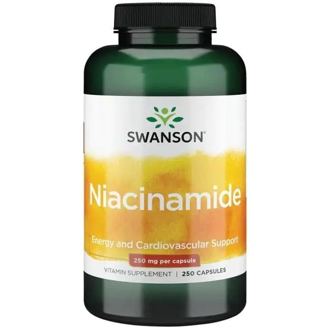 Swanson Niacyna 250 mg Kapsułki