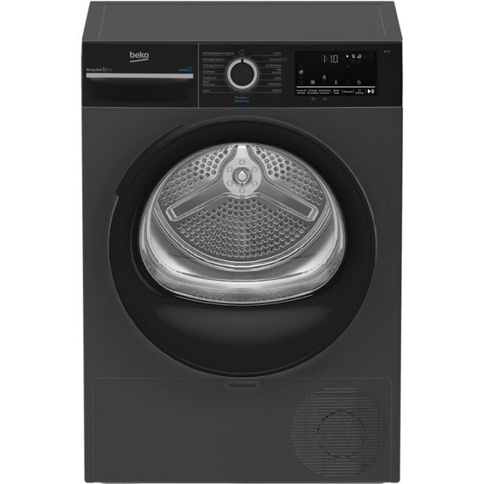 Sèche-linge - BEKO - D34H28393A - 8 kg - Pompe à chaleur - Noir
