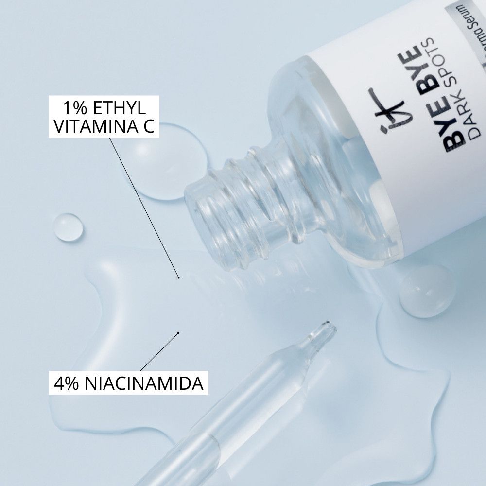 „Bye Bye Dark Spots“ veido serumas, tamsių dėmių mažinimo priemonė Prabangus serumas nuo tamsių dėmių
