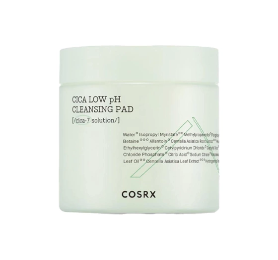 COSRX Pure Fit CICA Low pH oczyszczające płatki do demakijażu 100 sztuk