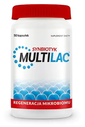 Multilac Suplement diety zawierający żywe kultury bakterii, 50 kaps.