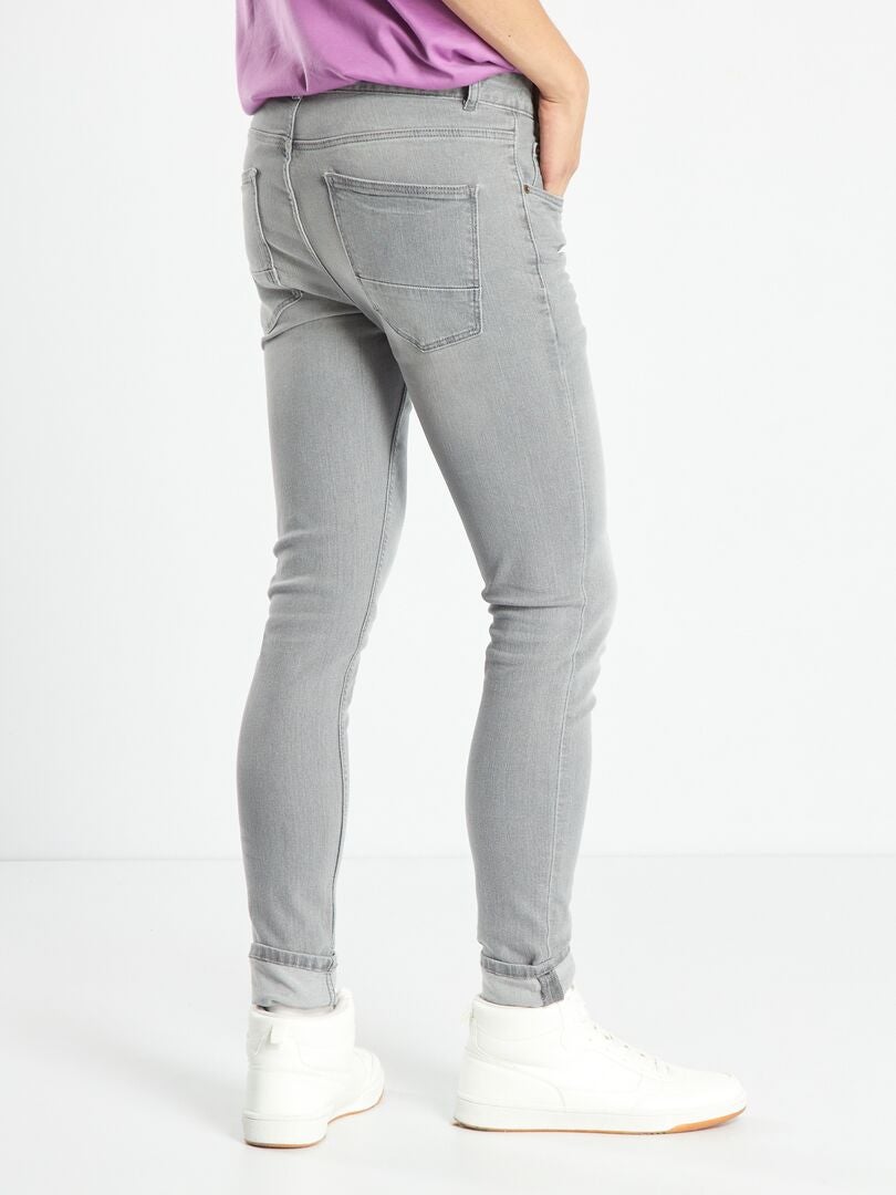 Calça jeans skinny ecológica - CINZA
