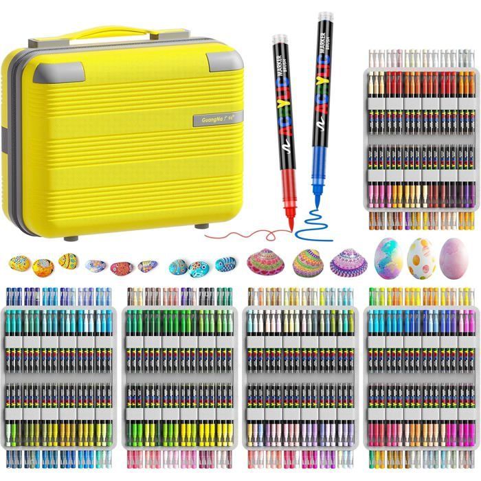 360 kleuren acrylmarkers, watergedragen acrylverfmarkers, GuangNa acrylverfmarkers om mee te schilderen