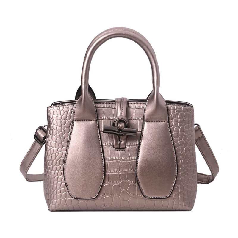 Sac à main femme, sac bandoulière en cuir PU, motif crocodile, sac résistant, t-shirt de haute qualité, sac à armature
