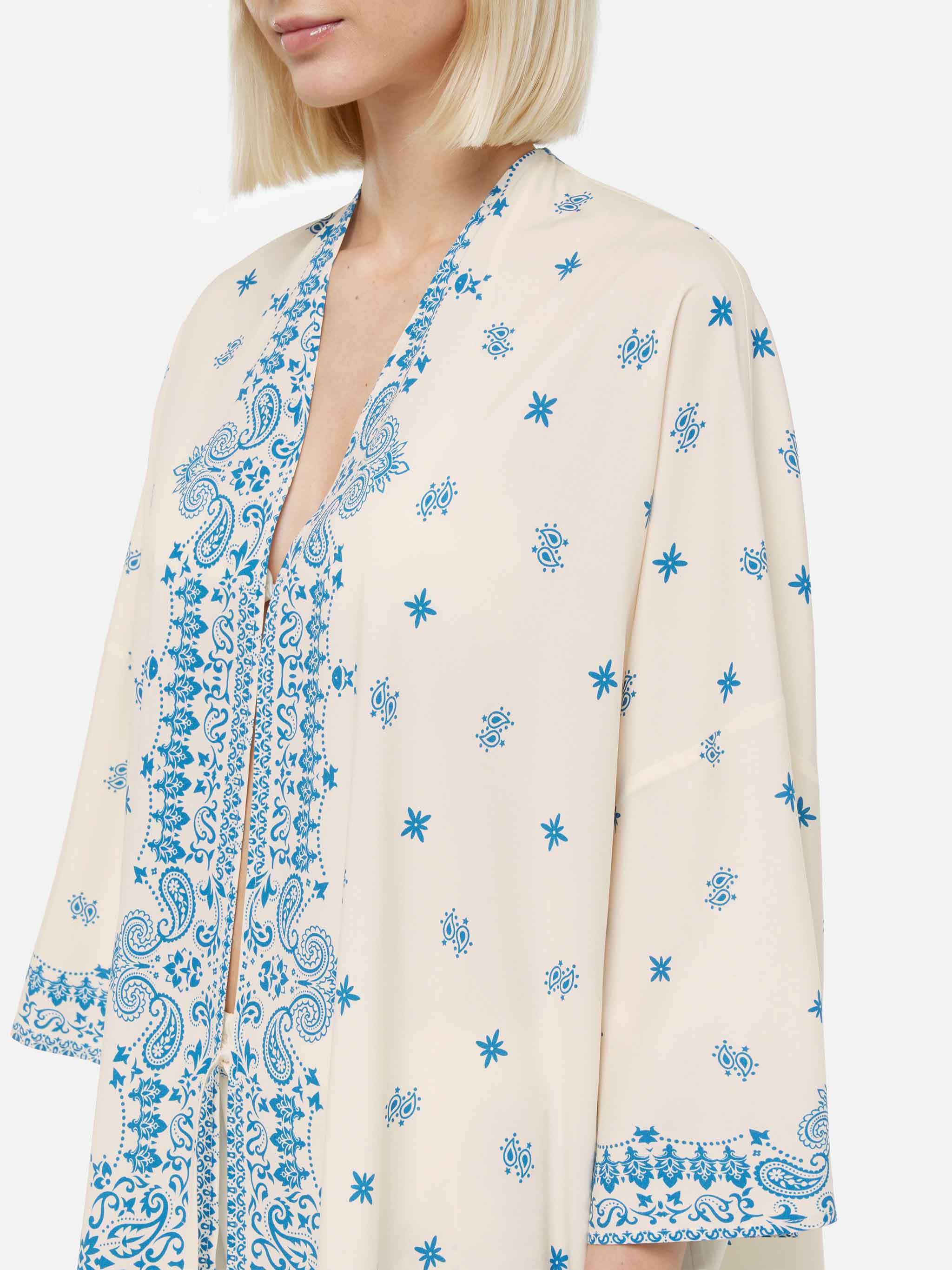 Milos kimono-jasje met geplaatste bandana-print