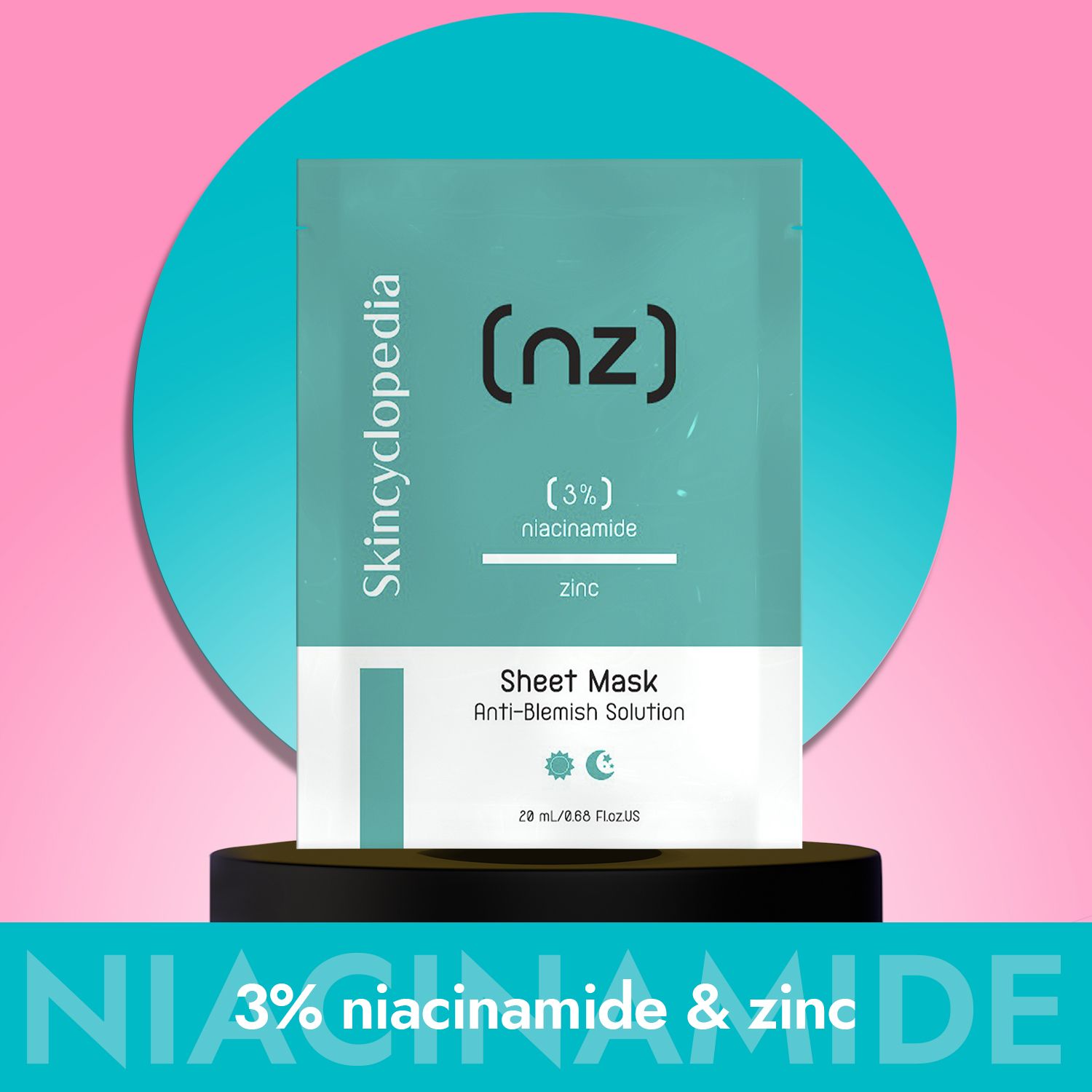 Maska za lice protiv nepravilnosti s niacinamidom i cinkom Maske za lice