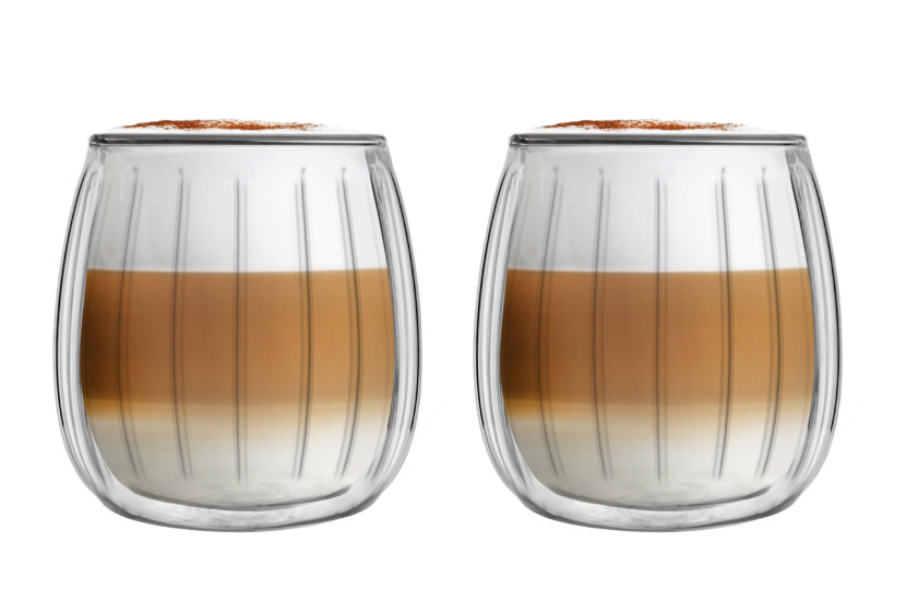 Komplet 2 Szklanek Niskich Termicznych Tulipan 250 ml