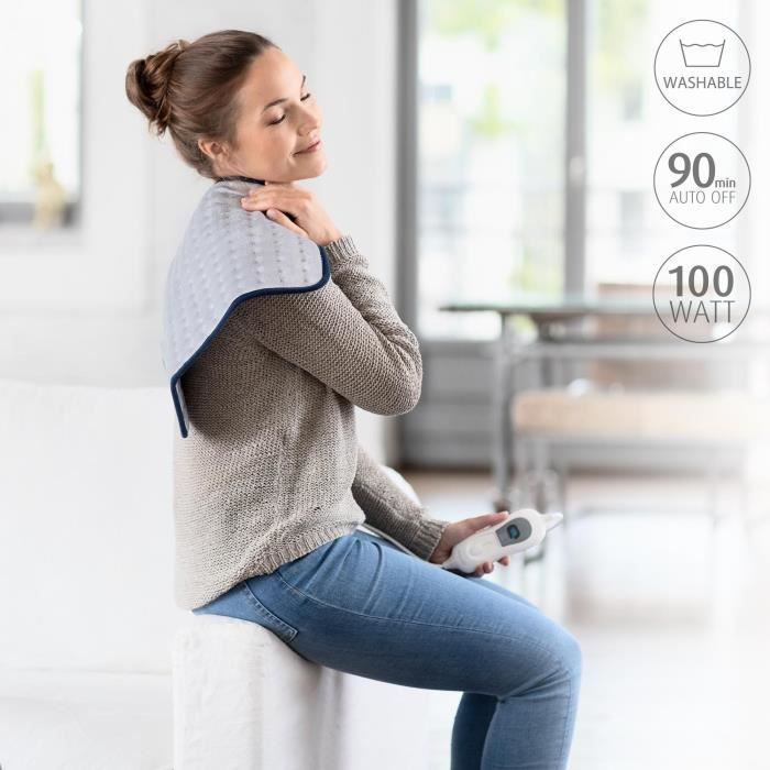 Manta eléctrica MEDISANA HP 405 - 3 niveles de temperatura - Apagado automático - Tejido con certificación OEKO-TEX
