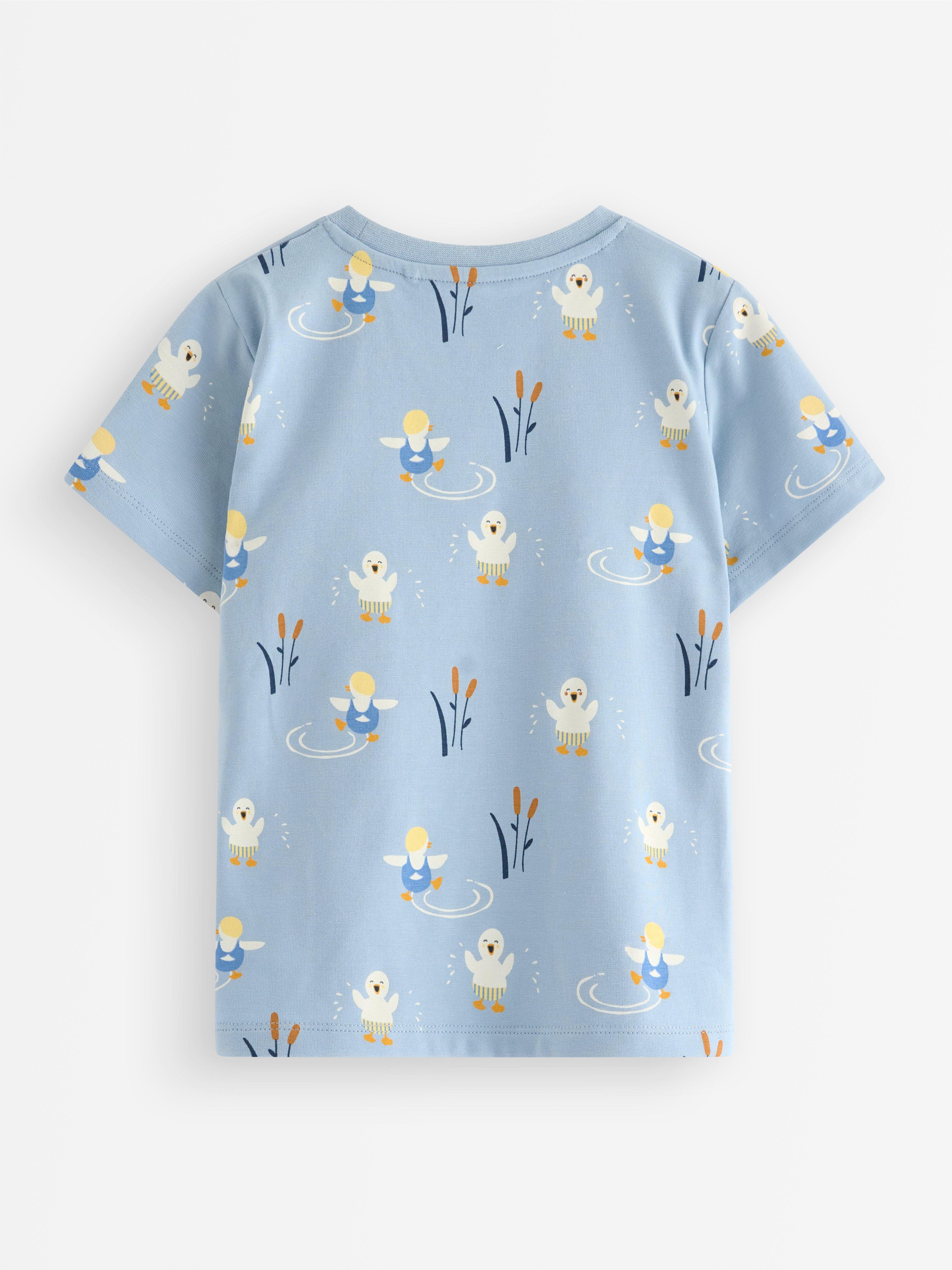 Camiseta azul claro empolvado