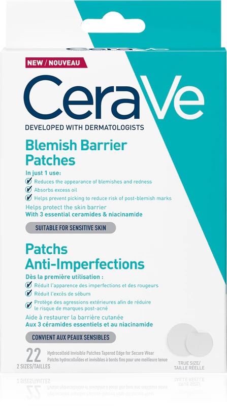 „CeraVe Blemish Control“ apsauginiai pleistrai nuo spuogų probleminei odai