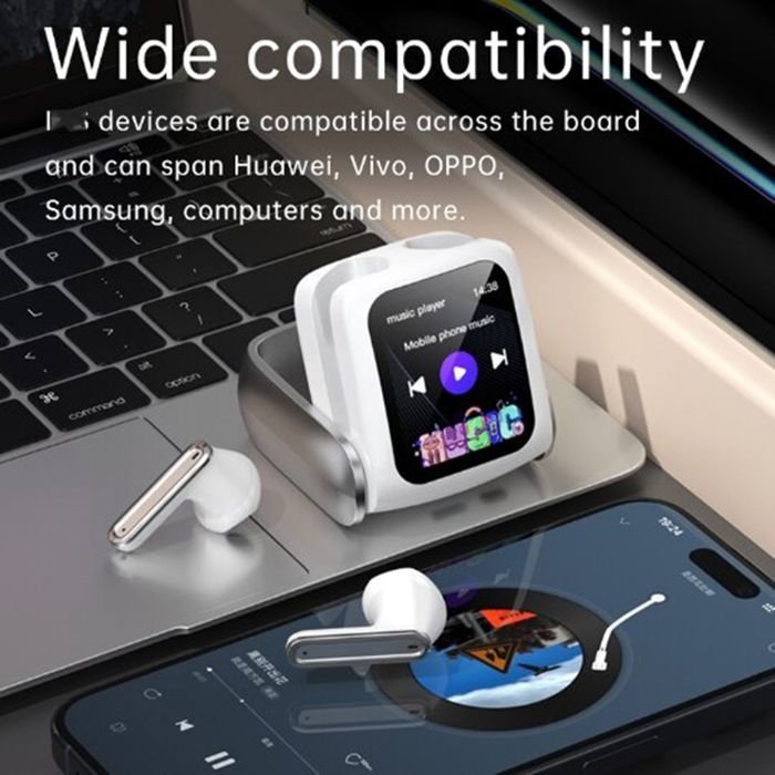 TWS Wireless Earbuds - RNCYN - T71 - Touchscreen - ANC - 3-5 Hours of Battery Life - IPX-5 - In-Ear