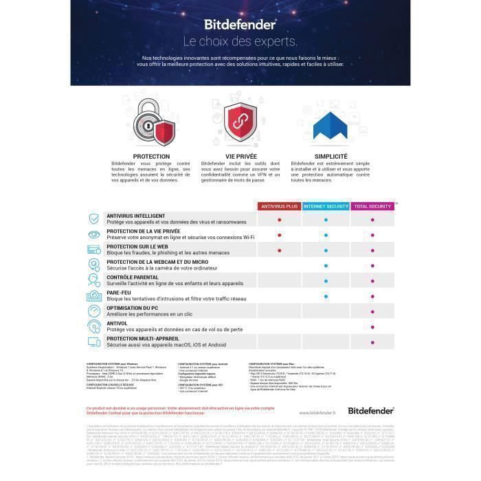 Bitdefender Total Security 2026* - (3 dispositivos - 1 ano) | Renovação automática | Baixar versão