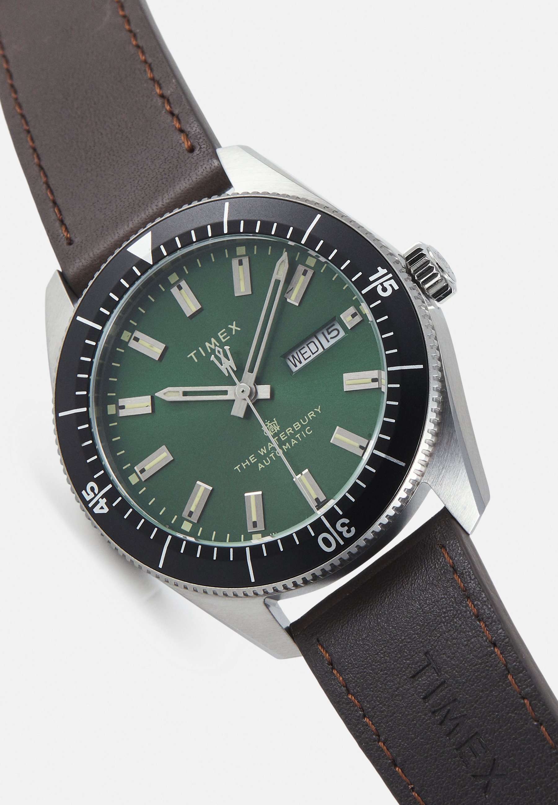 Montre Timex WATERBURY DIVE AUTOMATIC - verte/marron