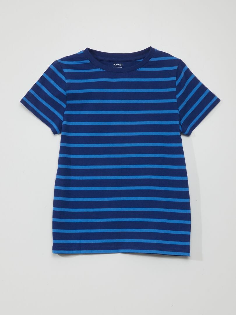 Conjunto de 3 camisetas de malha - AZUL