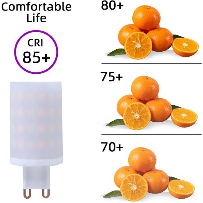 4x Ampoule LED Connectée Tuya WiFi G9 6 W à Intensité Variable, Commande Vocale, 2 Ampoules LED Intelligentes, Prise UE.,PC,Blanc