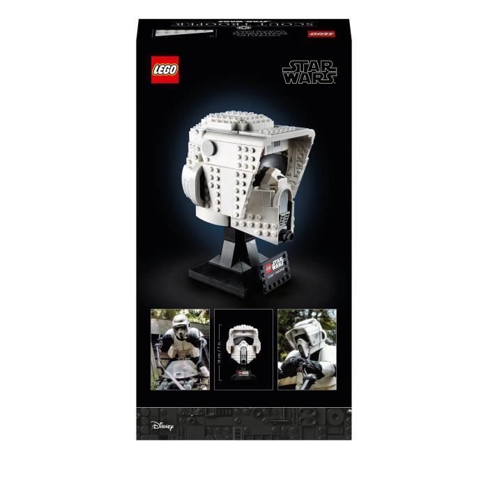 LEGO® Star Wars 75305 Scout Trooper Helmet, Kit, Mask, Model, Gift for Adults