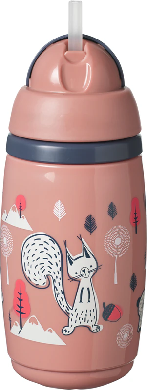 Tommee Tippee Superstar izolovaný hrnček so slamkou ružovej farby
