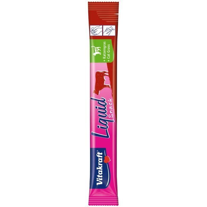 11 x 6 premios de carne de res para gatos con hierba gatera - Vitakraft Liquid Snack