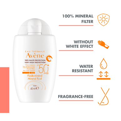 Avène Mineral Fluid Solskyddsmedel SPF50 40ml