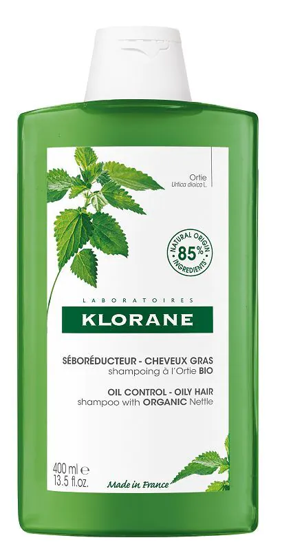 Klorane Szampon na bazie wyciągu z pokrzywy, 400 ml