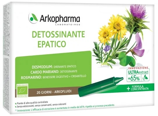 ARKOPHARMA Arkopharma Arkofluidi Leverdetox 20 flessen Voedingssupplement voor de lever