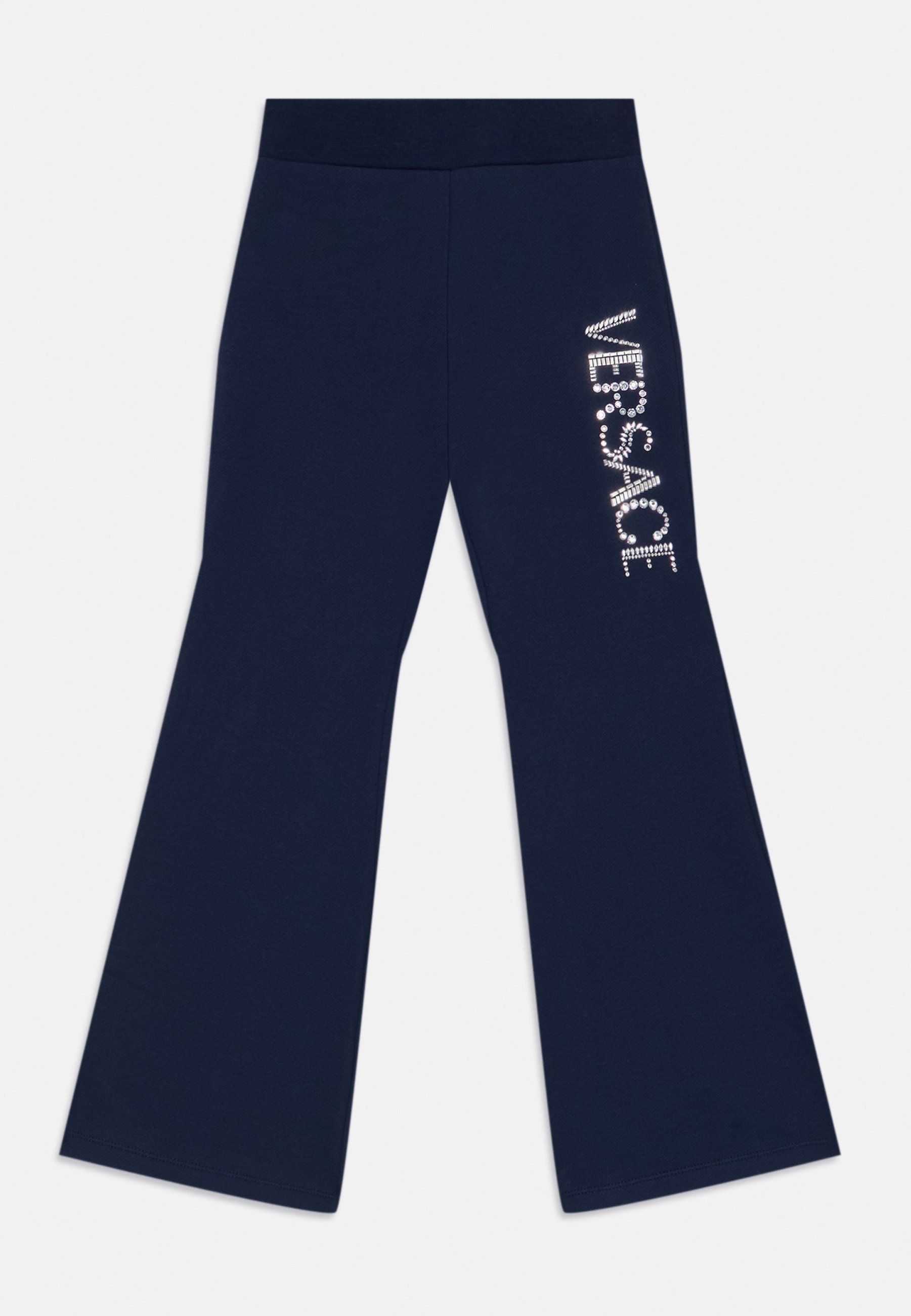 Versace PANT LOGO KIDS EMBROIDERY - Trainingsbroek - marineblauw/zilverkleurig