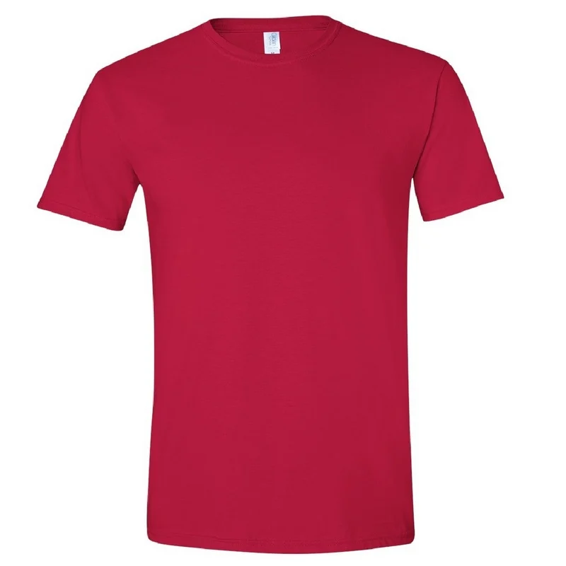  Tricou simplu moale cu mânecă scurtă, 100% bumbac gros, Gildan