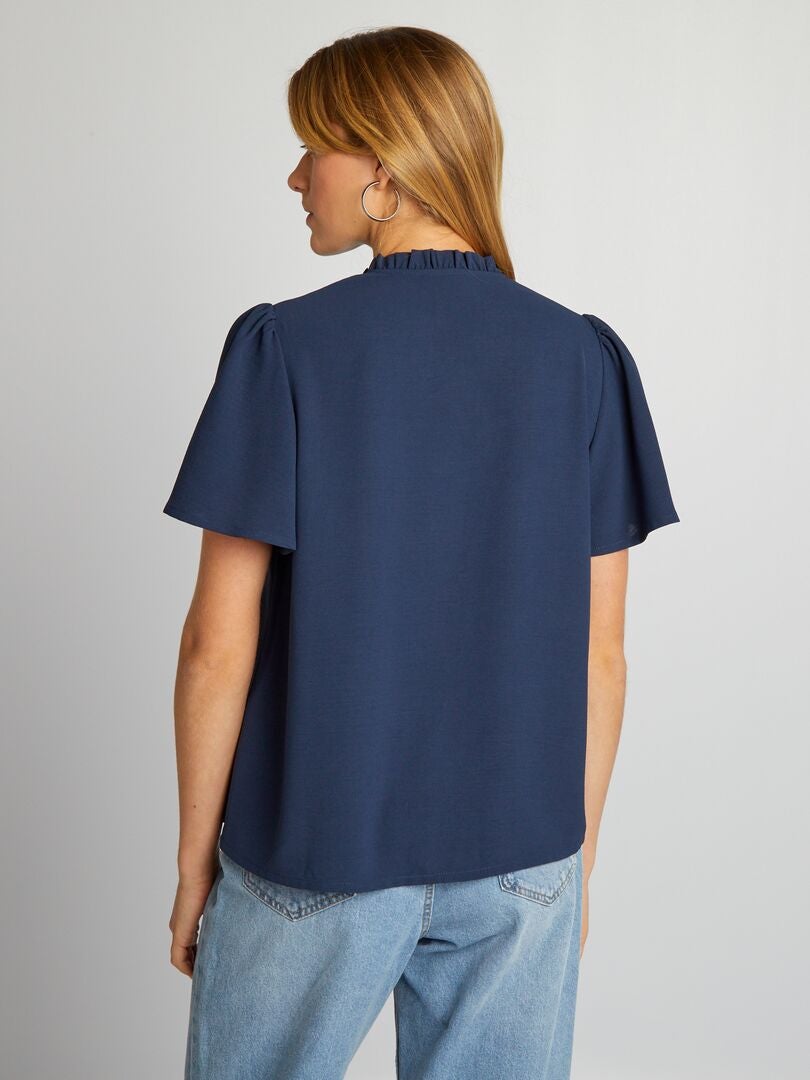 Blusa macia - Azul marinho