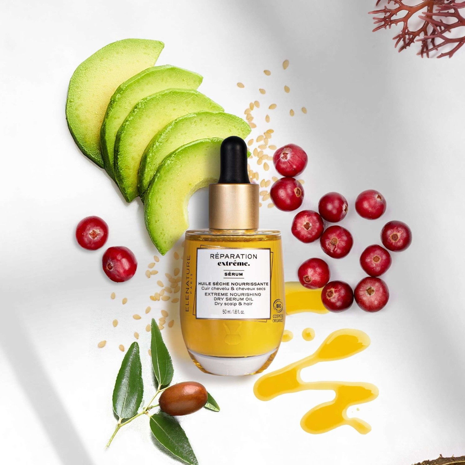 ELENATURE Sérum Huile Sèche Nourrissante